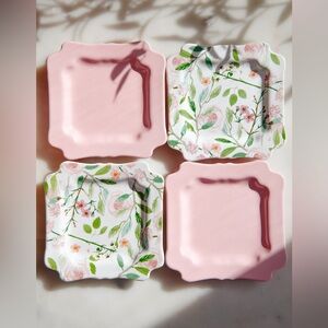 Sweet Laurel Floral Dessert Plates (set of 4)